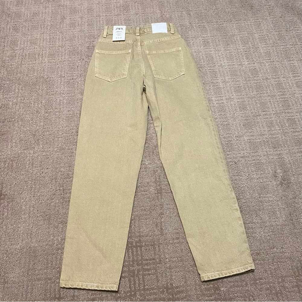 NWT {Zara} Mom Fit High Rise Jeans ~ Size US 0 - Picture 4 of 16